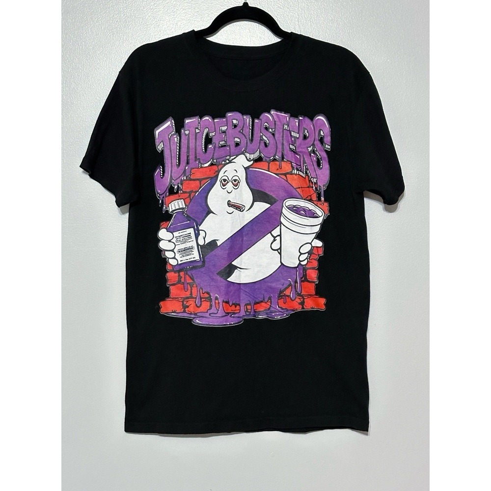 Awful Lot of Cough Syrup "Juicebusters" Tee Black Ghostbusters Mashup